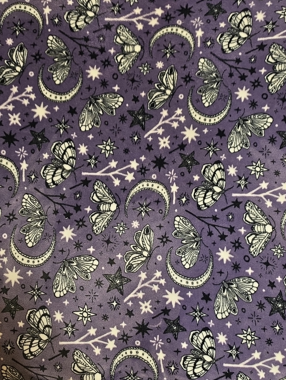 Rachel Roy Moon Stars Moths Blanket - Picture 3 of 5
